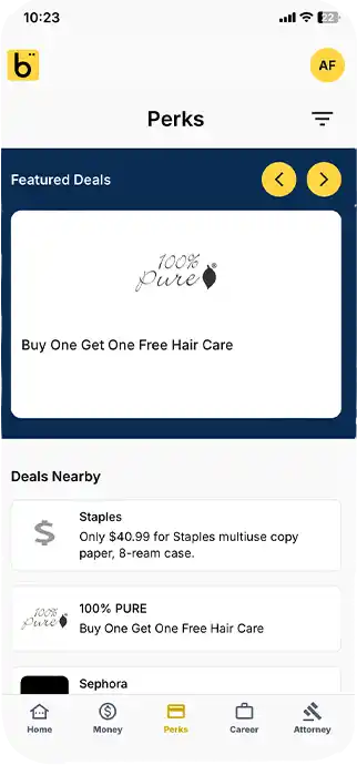 App Perks Section